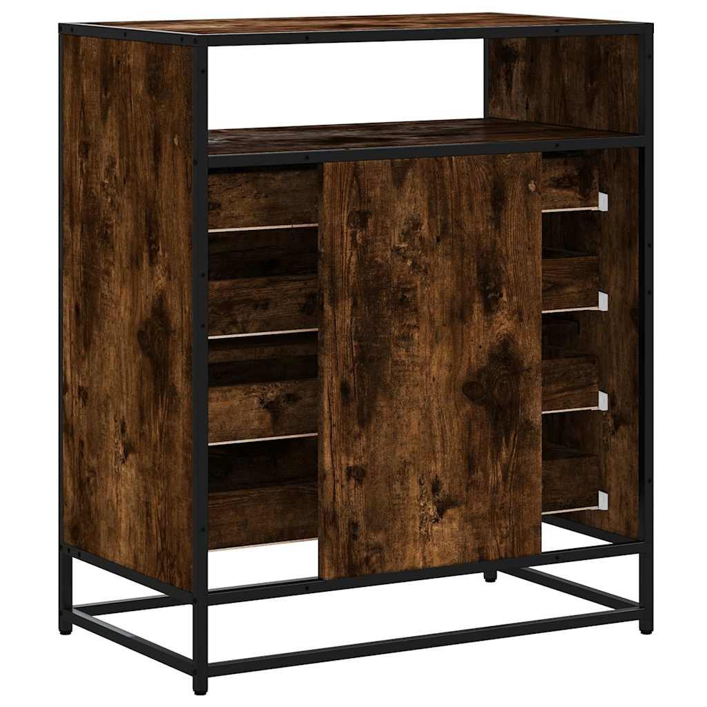 Vidaxl Chest of Drawers, Smoked Oak, 70X41X83.5 Cm, Wood-Based Material