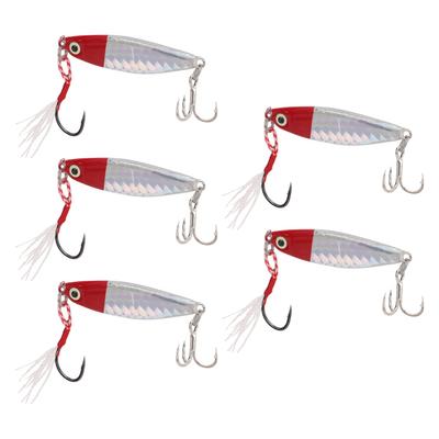 5Pcs 15g Metal Vib Hard Fishing Lures Jigging Fishing Baits Artificial Hard Lure with Sequin Laser