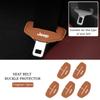 Car Seatbelt Buckle Cover Leather Seatbelt Anti-Scratch Mat Accessories For Jeep Renegade Grand Cherokee Compass Patriot Wrangle AKV1