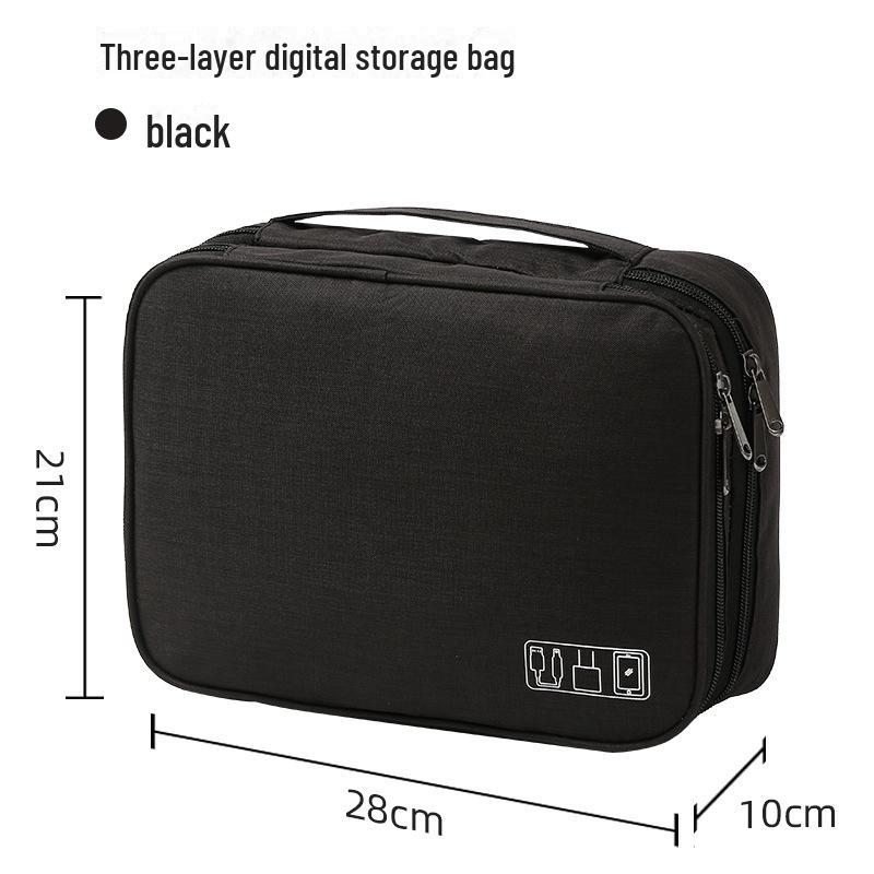 Multifunctional Travel Bag for Cables, Chargers, Power Banks, and Cosmetics