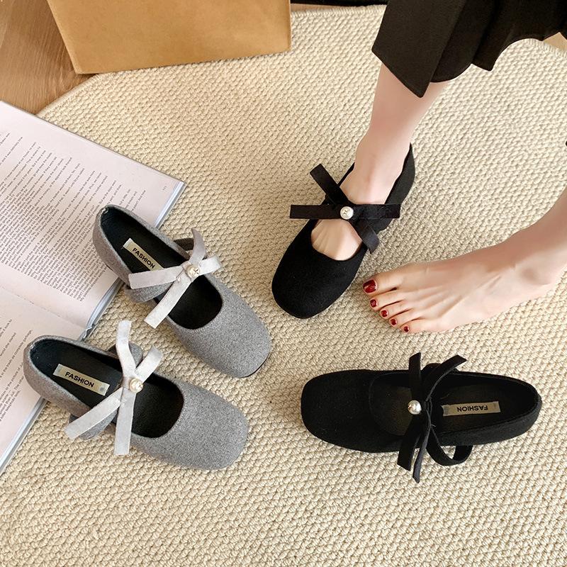 Cm Small Single Shoes 2025 Spring and Summer French Inner Height Increase 3 Fairy Square Head Gentle Wind Girl New Shallow Mouth Mary Jane Shoes