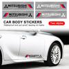 2 st Reflekterande Bil Dörrsida Klistermärke Kaross Grafiska Dekaler Vinyl för ASX Lancer L200 Pajero Sport Attrage Mirage Eclipse