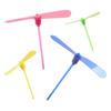 Novelty Plastic Bamboo Dragonfly Propeller Luminous Toys Kids Outdoor Toy Tradition Classic Nostalgic Toys Flying Arrows