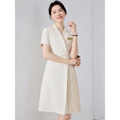 Robe formelle amincissante premium d'été à resserrer la taille pour les présentateurs professionnels
