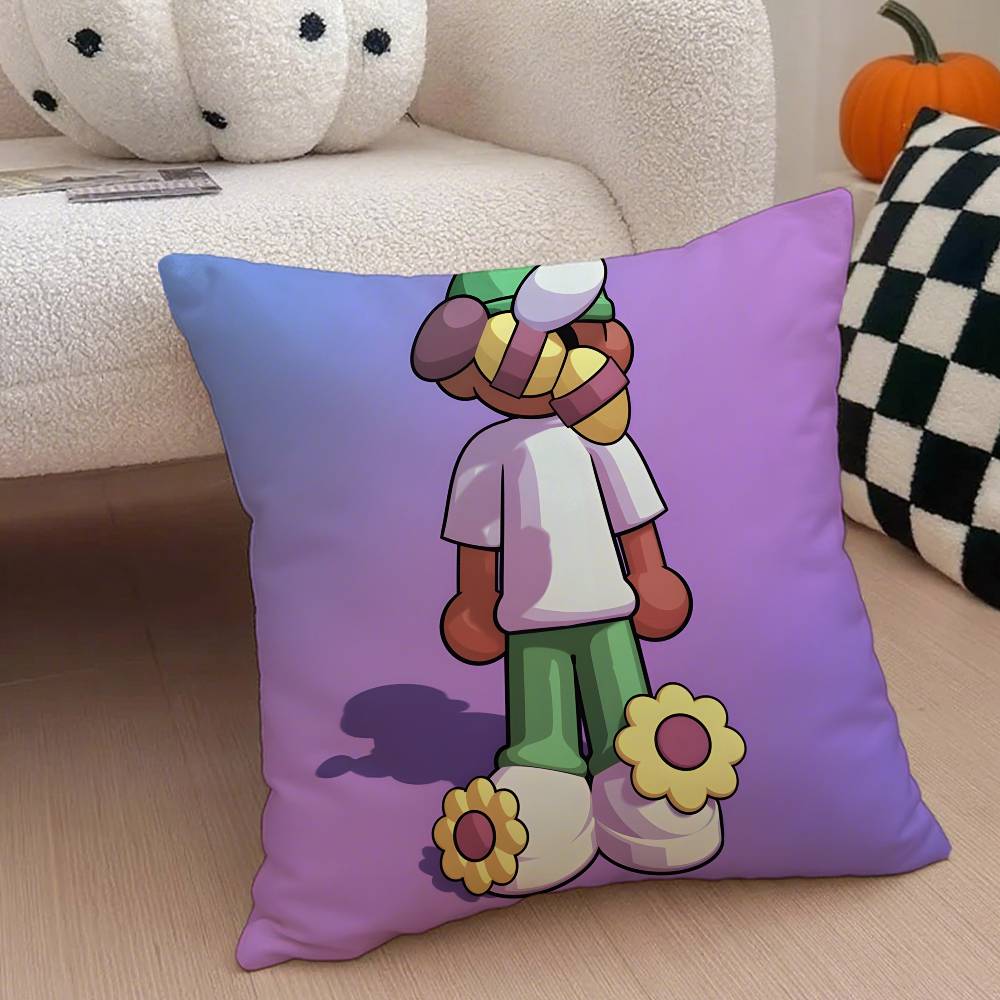 T-Tyler the Creator Rapper Pillow Case Anti-dustmite Pillowcase Invisible zipper silky short plush Sofa cushion cover