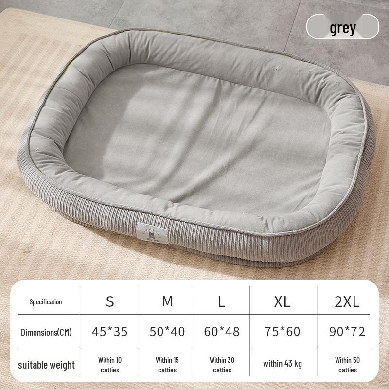Year-Round Removable & Washable Dog Bed - Cozy Winter Warmth, Perfect for Small & Medium Dogs and Cats