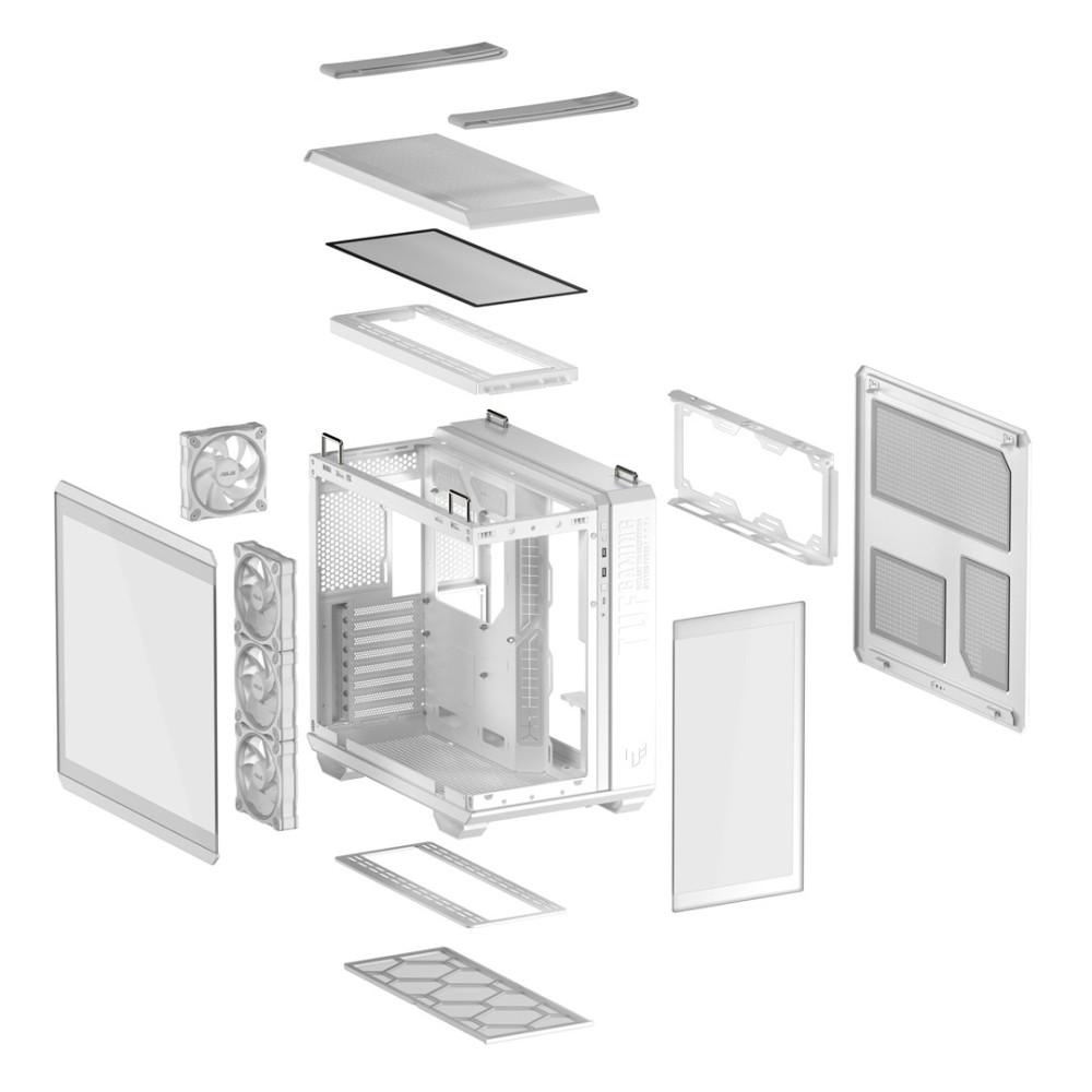 Asus TUF Gaming GT502 Horizon TG ARGB White Case