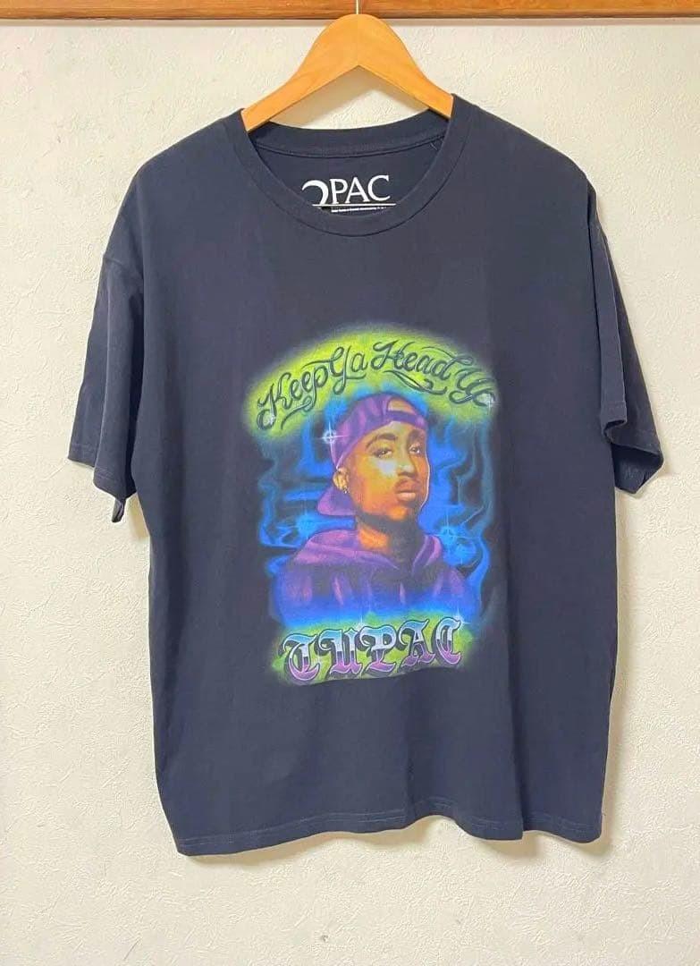 2pac tupac wrap hiphop T-shirt black big size XXXXL