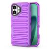 For iPhone 17 Case Stripe Design Anti-Slip Detachable TPU+PC Phone Cover