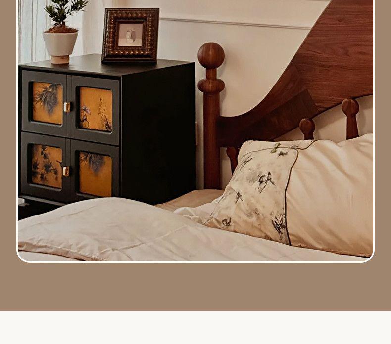 Nordic Retro Chinese-Style Wall Lamp: Solid Wood & Cream Bedside Light for Bedroom, Living Room & Aisle Decorations