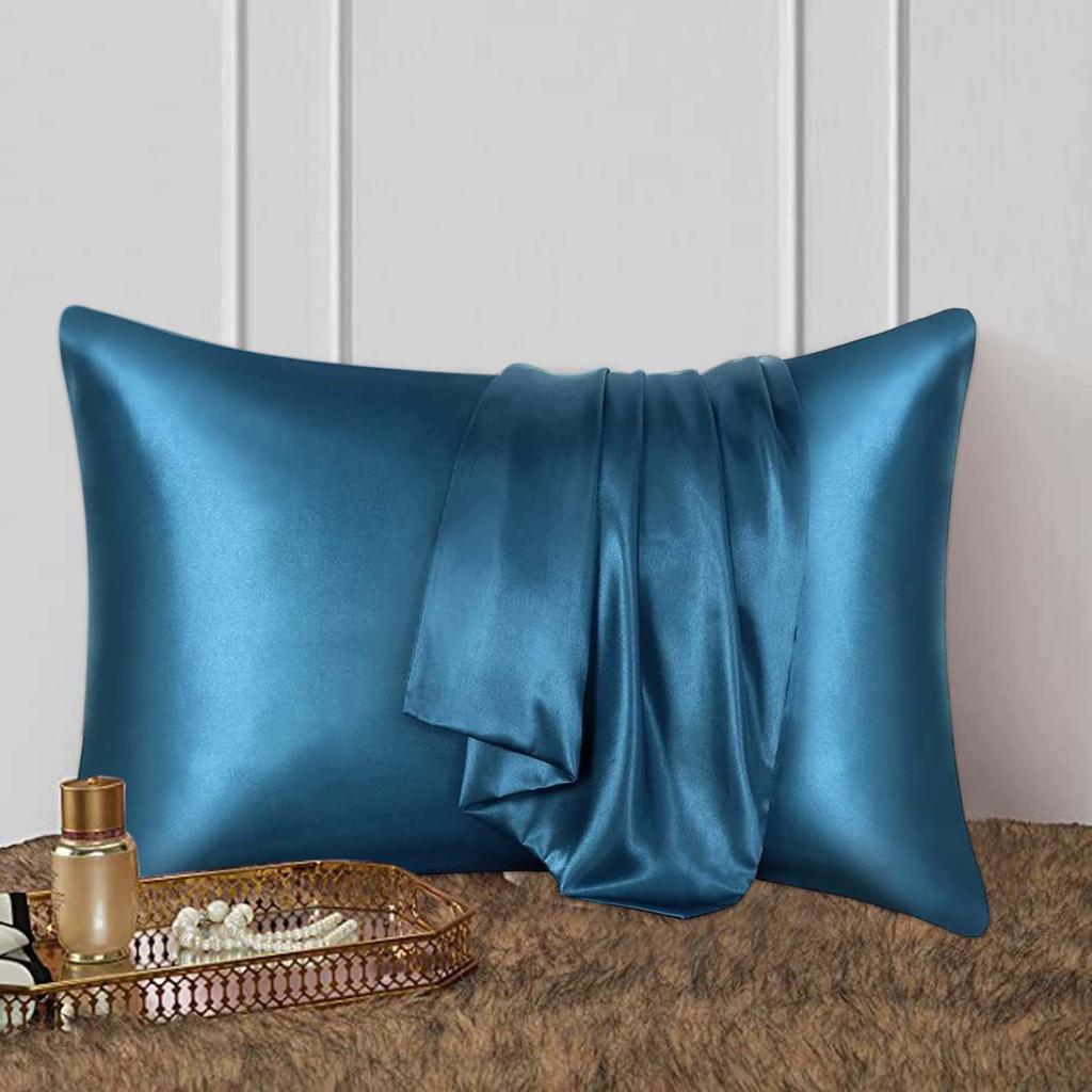 Silk Pillowcase For Hair And Skin Standard Hidden Zipper Soft Breathable Smooth Pillow Covers For Sleeping