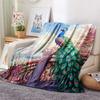 Peacock Print Flannel Blanket, High Quality Comfortable for All Seasons, Home Decor, Warmth and Comfort, Perfect for Christmas Gifts