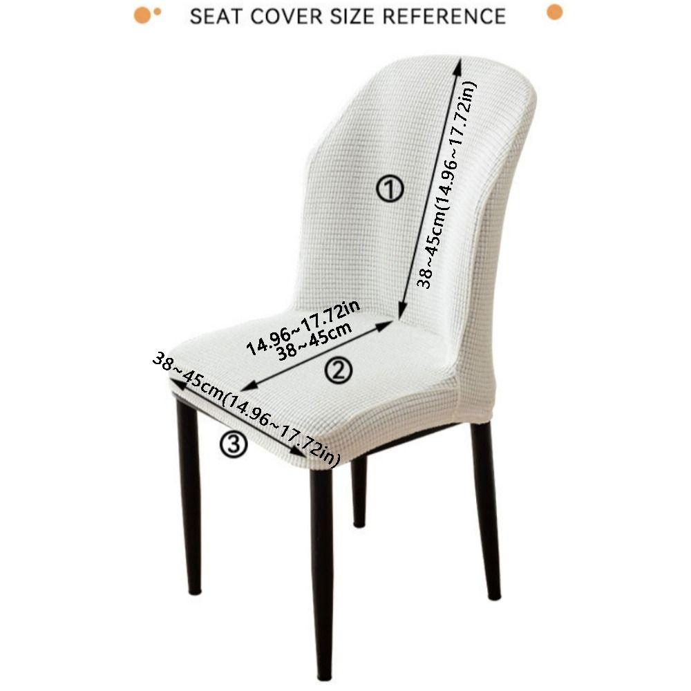Universal Curved Chair Cover Fan-shaped Chair Stool Cover Chair Slipcovers  For Home Decor