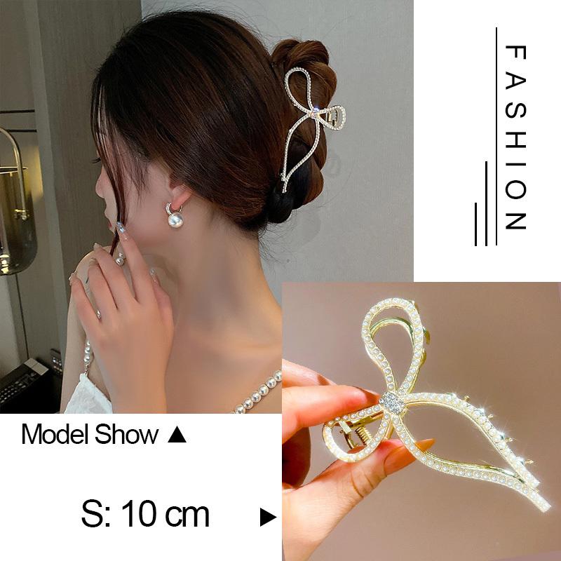 30 Stiluri Clip Mare Tip Gheară Pentru Păr Pentru Femei Accesorii de Păr Trend Metal Auriu Argintiu Punk Geometric Fluture Perle Clemă de Păr