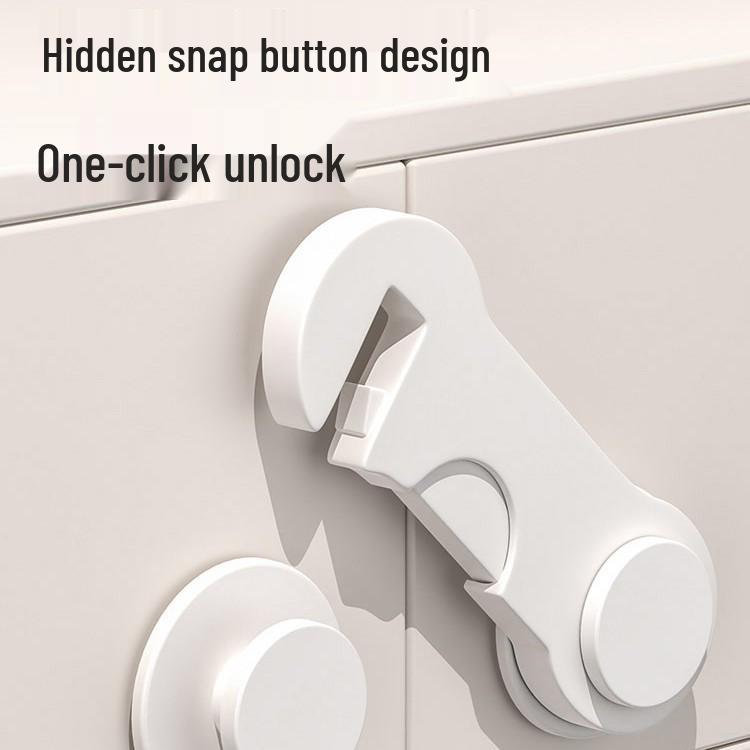 Child Safety Drawer and Door Lock - Anti-Pinch, Anti-Open Protection for Cabinets and Refrigerators