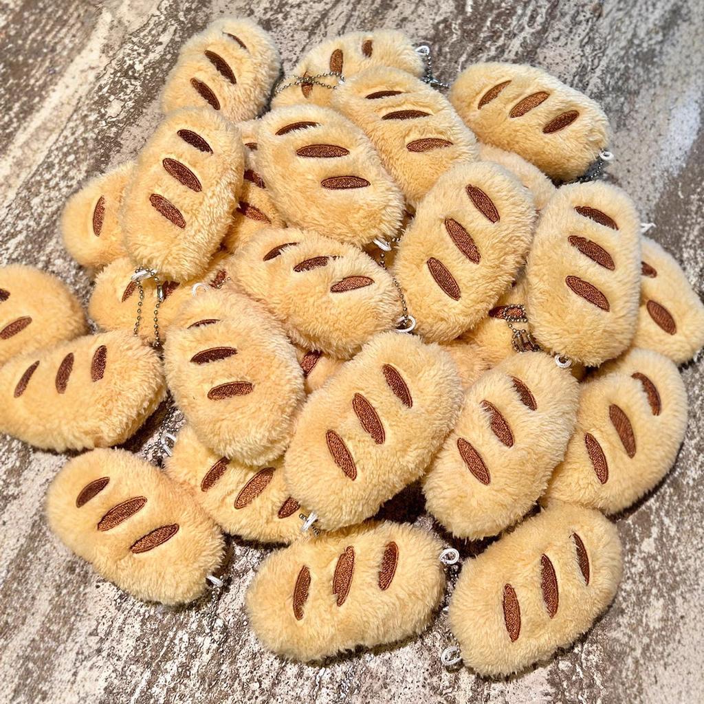 Xiaohongshu Same Plush Baguette Keychain Pendant Sleeping Pinch Leg Long Throw Pillow Bedside Sofa Doll