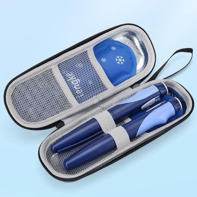 Tragbare wasserdichte Diabetiker-Insulin-Kühltasche Handgepäck-Schutz Kühlbeutel mit Eispack für Medikamente Medikamenten-Gefrierbeutel für Diabetes-Medikamente