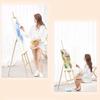 150cm Adjustable Height Wooden Easel Stand for Oil Painting, Sizes A1 To B1, Suitable for Kids, Sketching, Signs, and Painting