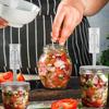 Hot 86mm/70mm Wide Mouth Mason Jar Fermentation Lid Keep Food Submerged Kit