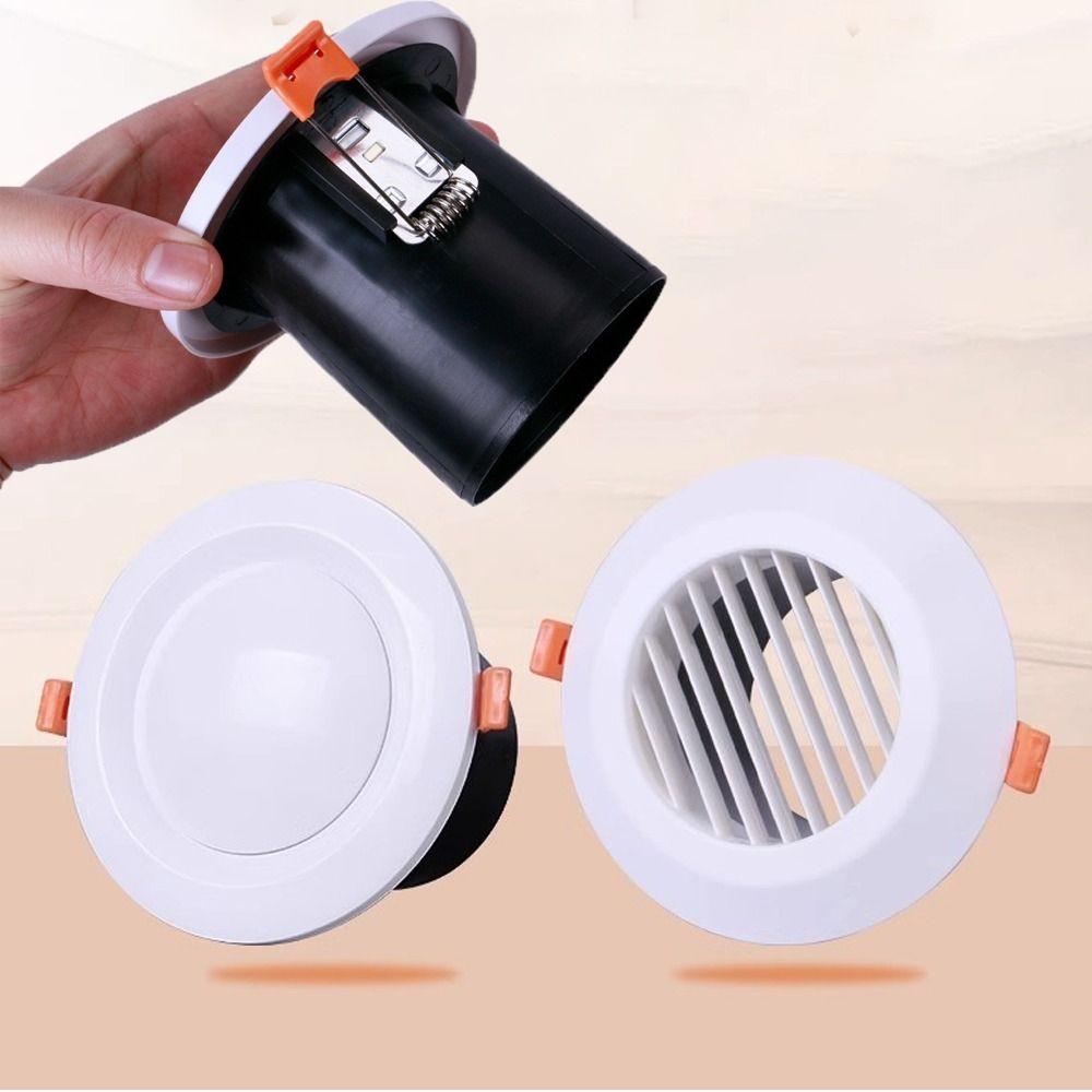 75/100mm Gură de aerisire de perete exterior Guri de aerisire pentru circulația aerului Capac impermeabil Acoperire utilă pentru ieșirea de aerisire