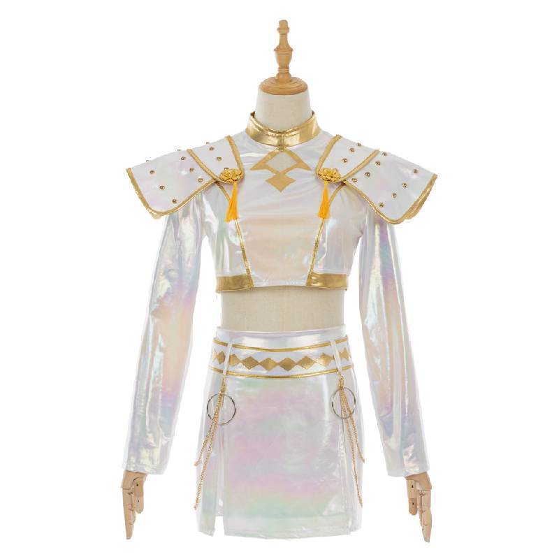 Kpop Demon Hunters Rumi Mira Zoey Cosplay Costume With Elastane For Anime Fans