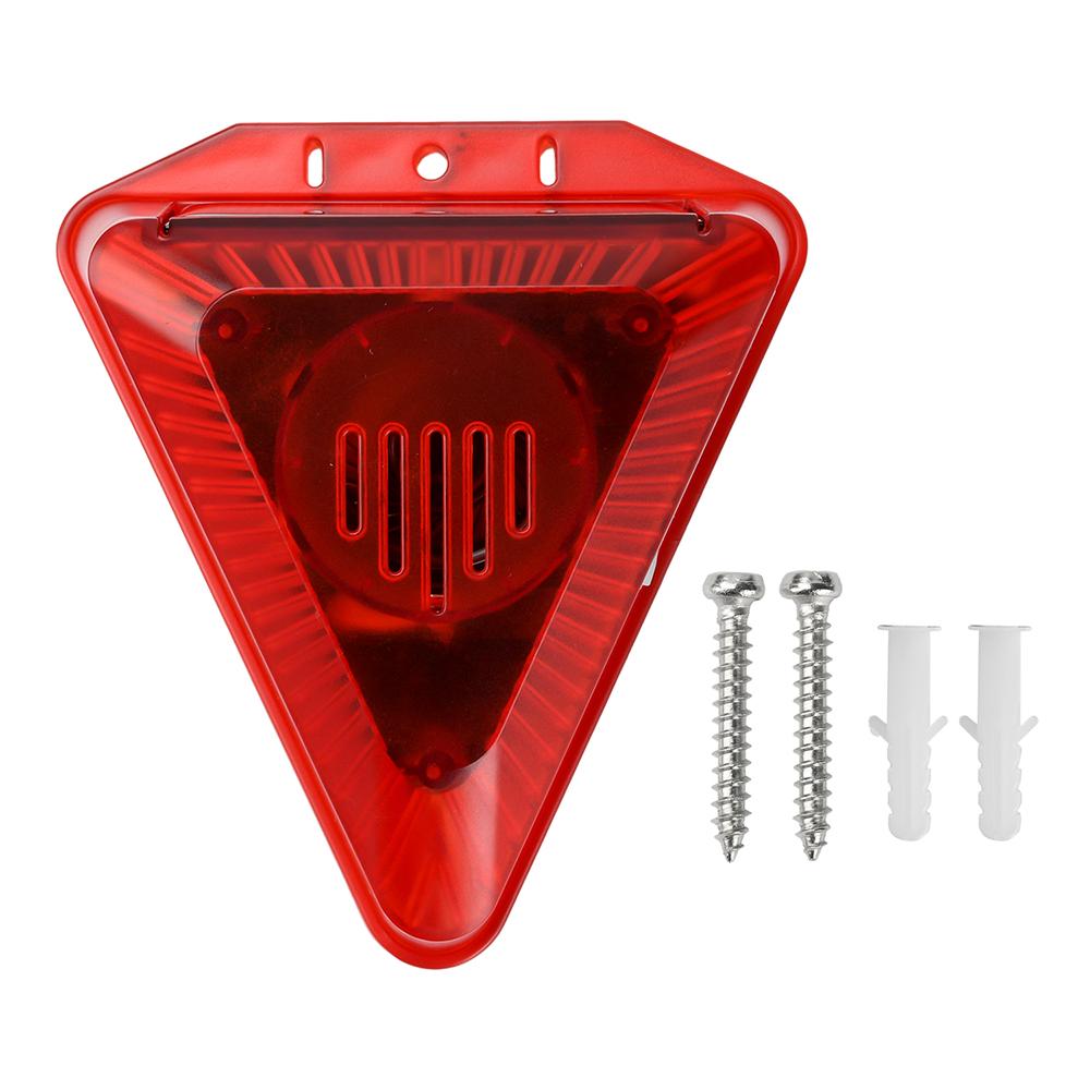 Outdoor Solar Infrared Motion Sensor Alarm 119db Siren Strobe Light IP11 Waterproof Villa Farm Yard Garden Security Alarm System
