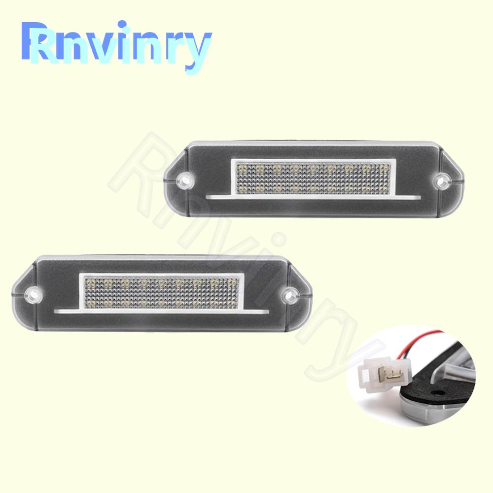 2Pcs For Honda Civic Gen5 EG EJ 92-95 Accord CD 94-97 Prelude BB1 2 3 4 92-96 White LED License Plate Light Number Plate Lamp
