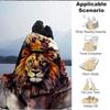 1pc Lion King Print Blanket   Lightweight Flannel Throw Blanket For Sofa, Bed, Living Room, Office, Outdoor Travel, Camping
