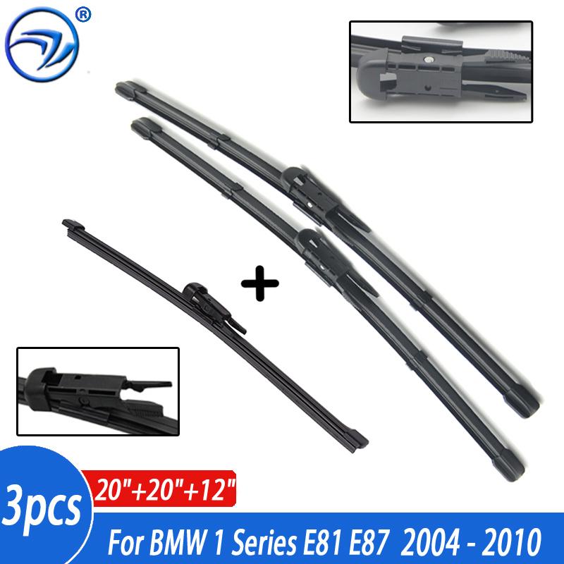 

Windshield Windscreen Wiper Blades For BMW 1 Series E81 E87 Front Rear Window Set 2004 2005 2006 2007 2008 2009 2010 Left hand drive