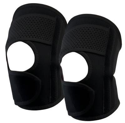 Knee Cross 3D Knee for Daily and Size L I.Kimport Support, Spring-Embedded Belt, Mesh, Pads, Sports, Life, Walking, Exercise, Black,
