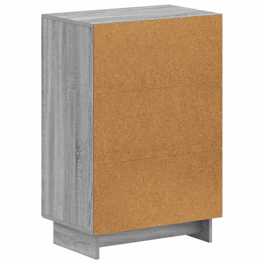Shoe Cabinet EDE 59.5 x 39.5 x 90 cm Engineered Wood Sonoma Grey