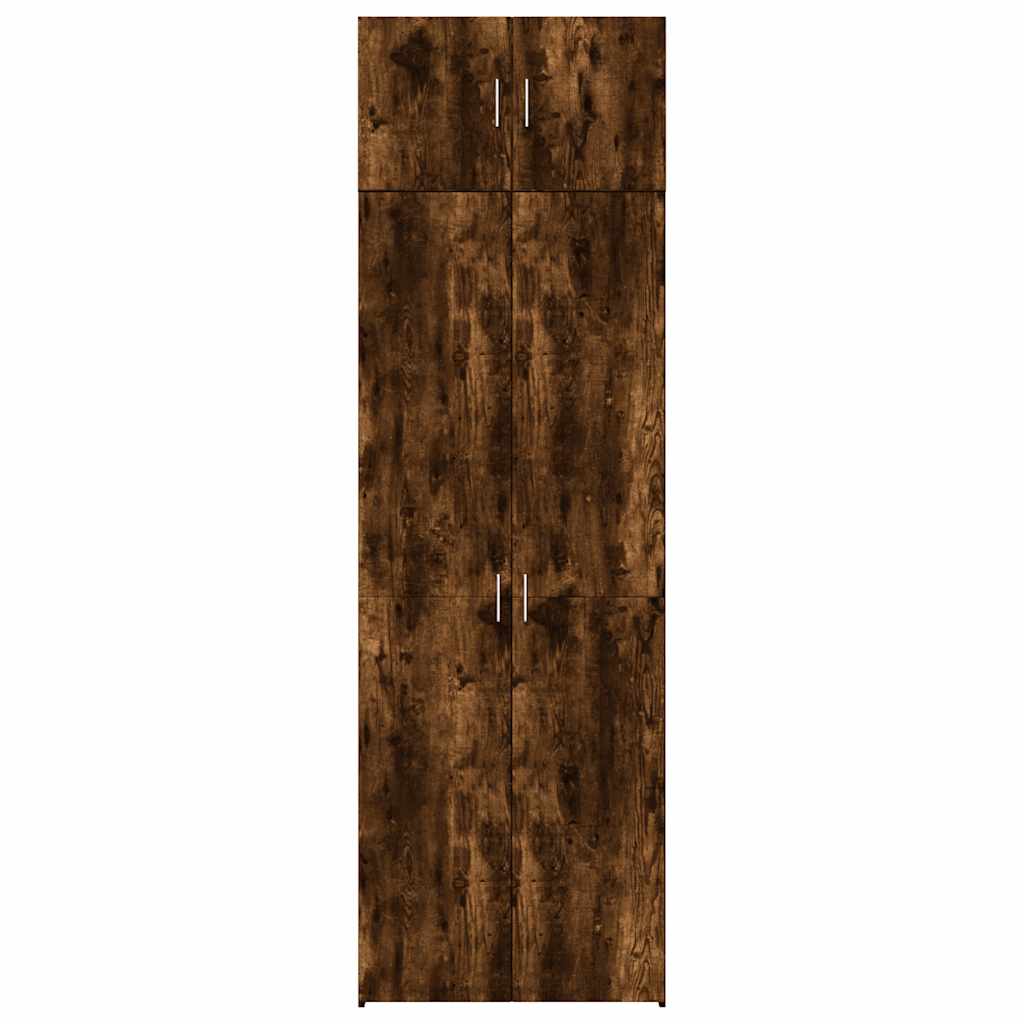 Tall Cabinet Smoked Oak 70x42.5x225 Cm Particleboard