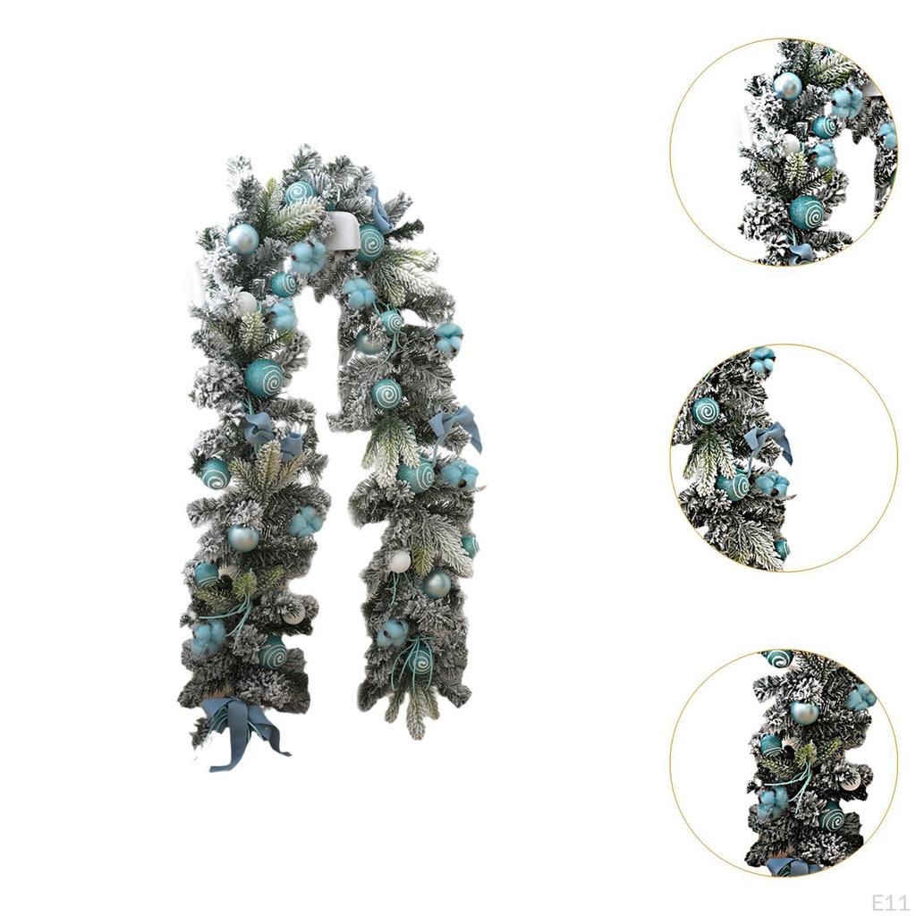 5.9ft Christmas Garland for Door Display and Event Decoration