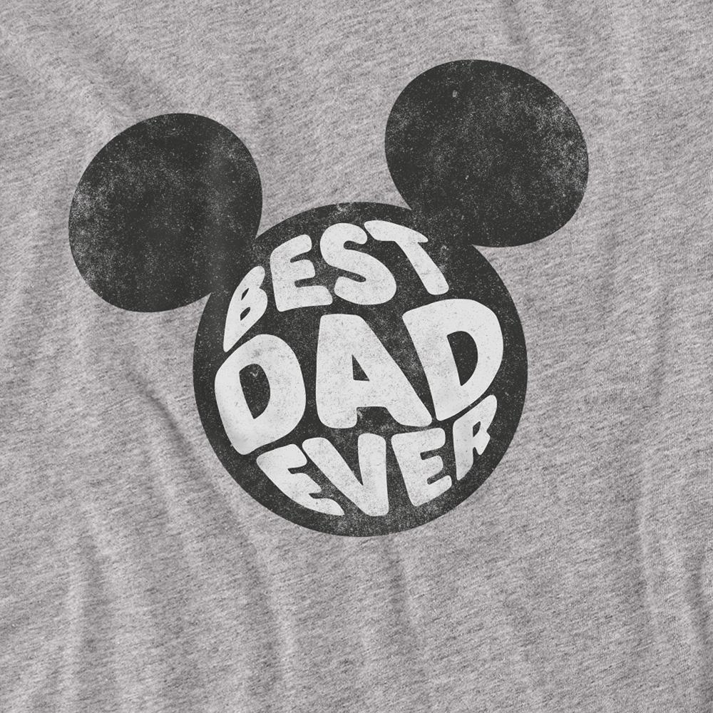 Disney Unisex Adult Best Dad Ever Mickey Mouse T-Shirt