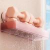 Frosted Suction Cups Shower Shelves Wall Mounted Cosmetics Storage Rack  For Home