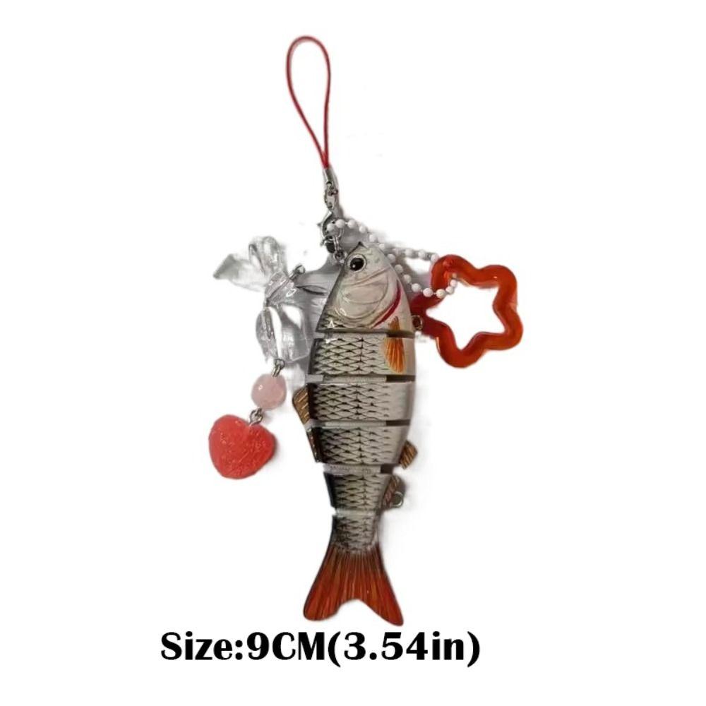 Handmade Simulated Fish Keychain Exquisite Jewelry Accessories 2025 Mobile Phone Lanyard