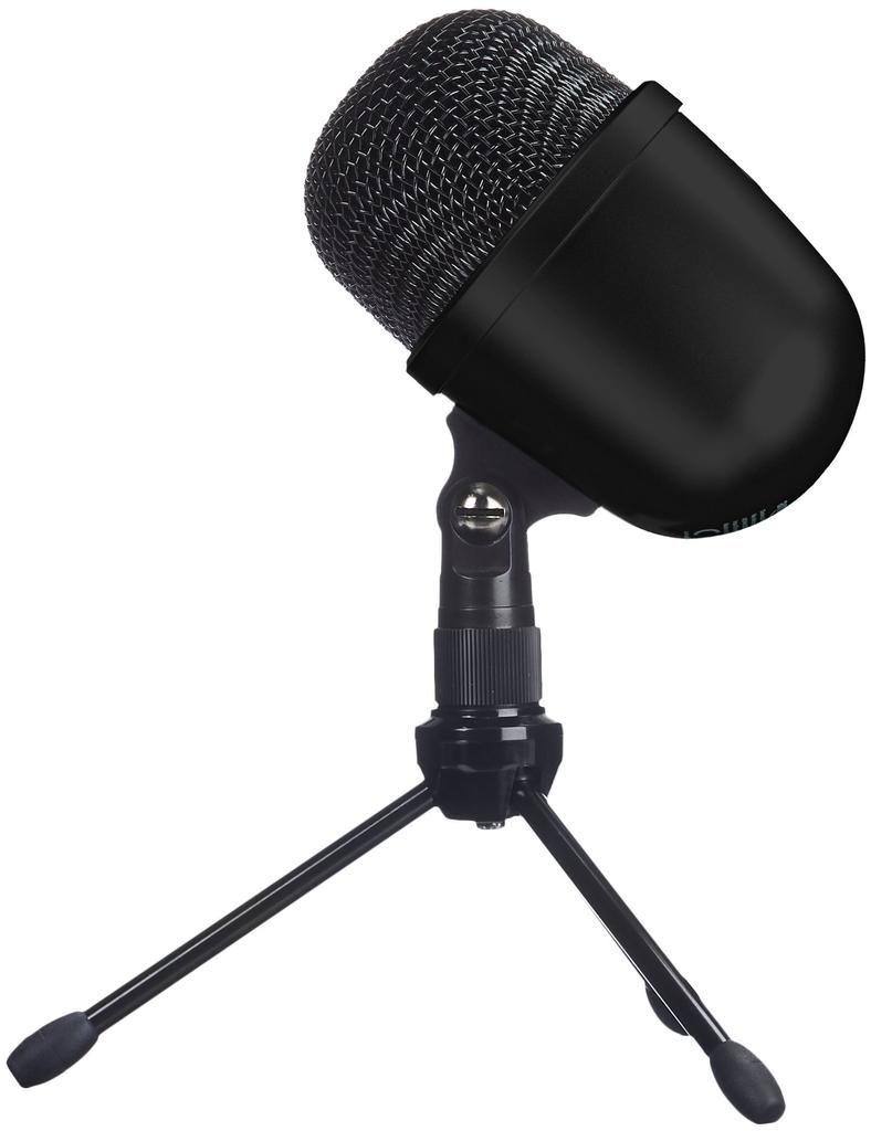 Amazon Basics Mini USB Condenser Microphone for Online Meetings, Gaming, and Podcasts, Black