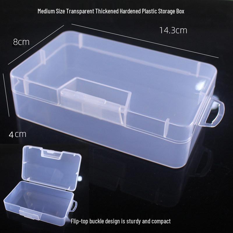 PP Transparent Dustproof Lock Box for Jewelry, Keys, Electronic Parts, and Ornaments