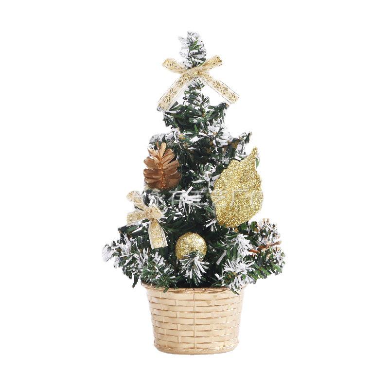 Festive Mini Artificial Christmas Tree Ornaments - 20CM Tabletop Family Gifts
