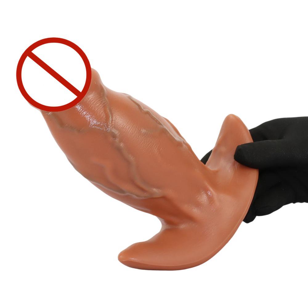 Realistic Wearable Silicone Dildo with Foreskin, Soft Veins, and Large Size for Men and Women