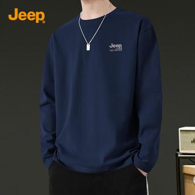 Men's Pure Cotton Long Sleeve Round Neck T-Shirt