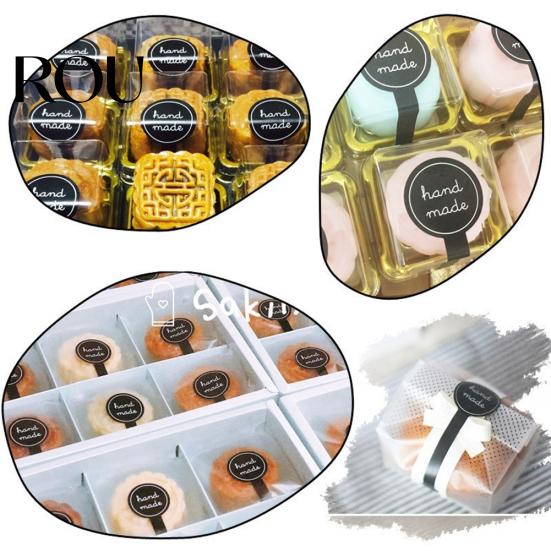 200 Stuks Handgemaakte Lange Afdichtingsstickers Stickers Cadeauverpakking Zelfklevend Label
