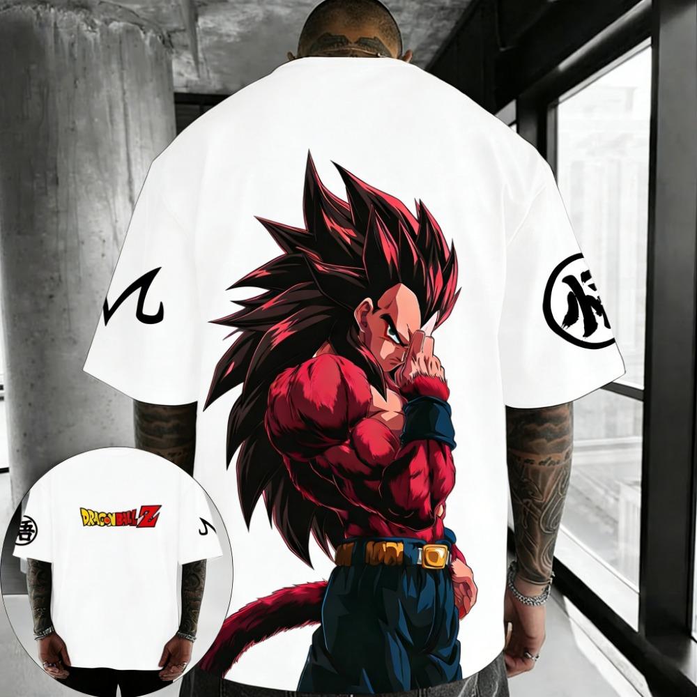 Anime T-shirt Summer Printed Men's Street Hip Hop Casual Top
