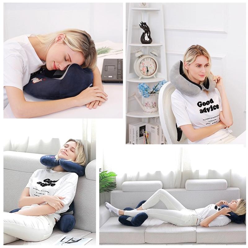 Integrated Memory Cotton U-shaped Pillow Multi Scenario Applicable Cervical Pillow 360 ° Surround Ergonomic Design Supports The Head Bedclothes