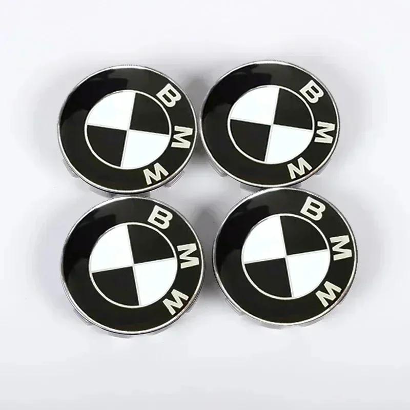4 Stück 56mm 68mm Auto Logo Radnabendeckel ABS Reifenabdeckung Aufkleber Für BMW X1 X3 X5 X6 Z4 E60 E38 E53 E70 E85 Zubehör
