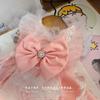 Elegant Pearl-Embellished Dog Dress Small Breeds Winter Princess Style Costume Maltese Bichon