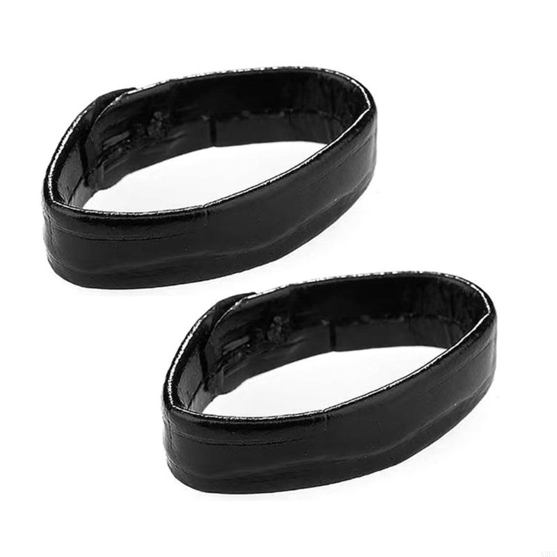 

Leather Watchband Accessories Set of 2 Adjustable Replacement Strap for Various Watch Models X3UC 14mm чёрный