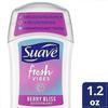 Suave Fresh Vibes Deodorant Stick Aluminum Free 48 Hour Deodorant Protection Berry Bliss Dermatologist Tested Body Deodorant 1.2 Oz