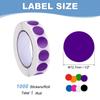 1000Pcs Colored Dot Stickers Color Coding Labels Blank Circle Stickers Adhesive Round Price Stickers for Office 12.7mm 19mm 25mm