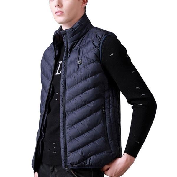 USB Electric Winter Heated Men Women Warm Vest Heating Coat Jacket Clothing Skiing